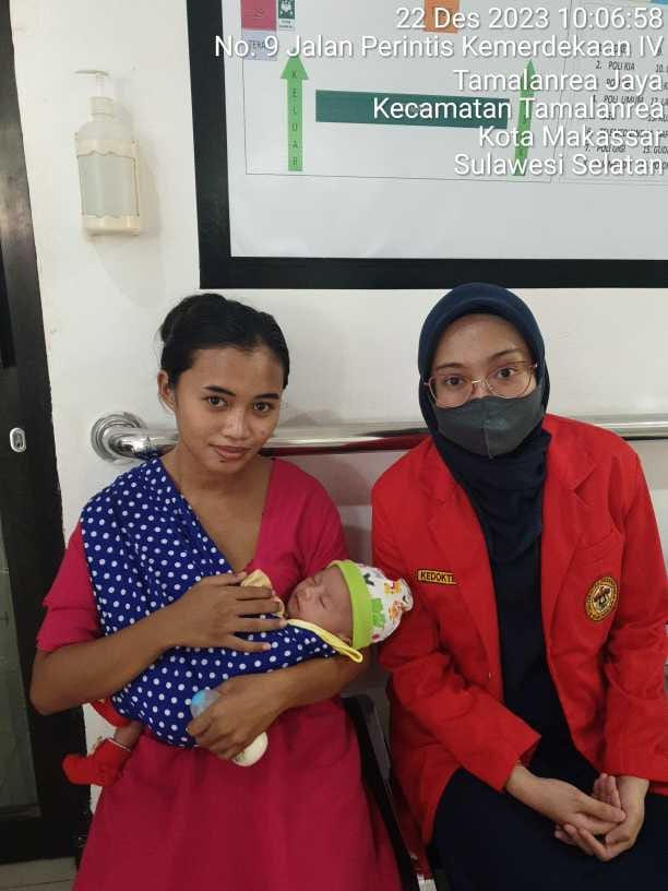 Pertemuan Kedua dengan Adik Rania sekaligus imunisasi 1 bulan Pertama